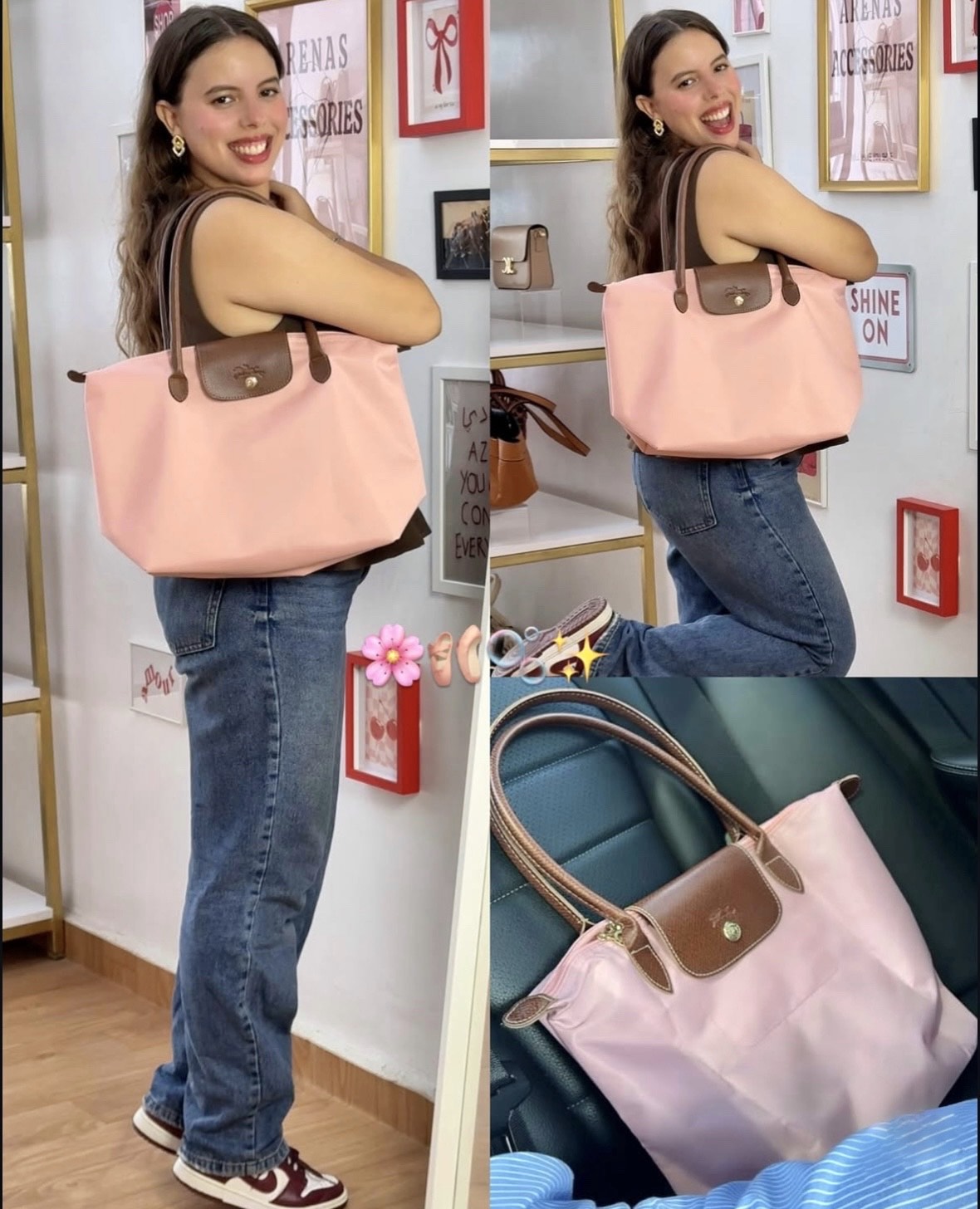 Pink Longchamp Taille L 🎀